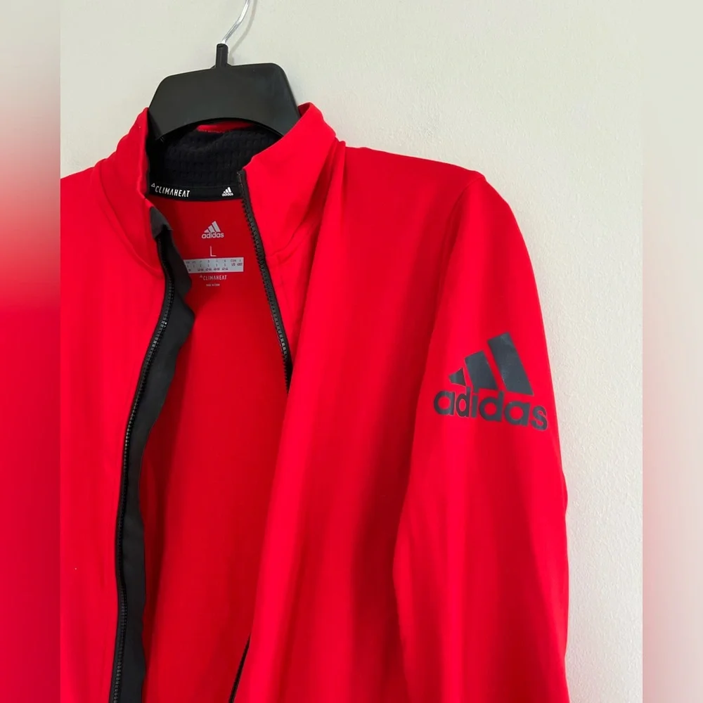 Adidas Women's Climaheat Winter Triathlon Cycling Jersey, Scarlet Red/Black, L - Picture 5 of 11